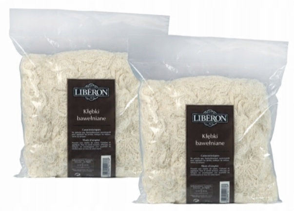 

Liberon Kłębki Bawełniane Do Bejcy I Wosku 200G