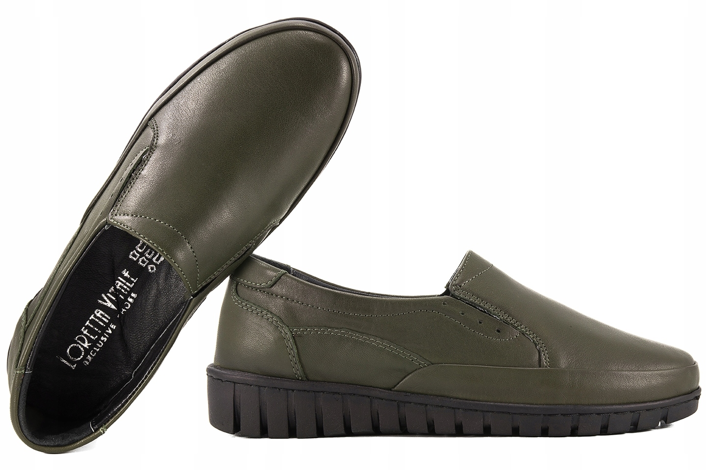 Loretta Vitale T7501 Kožené Polobotky Mokasíny