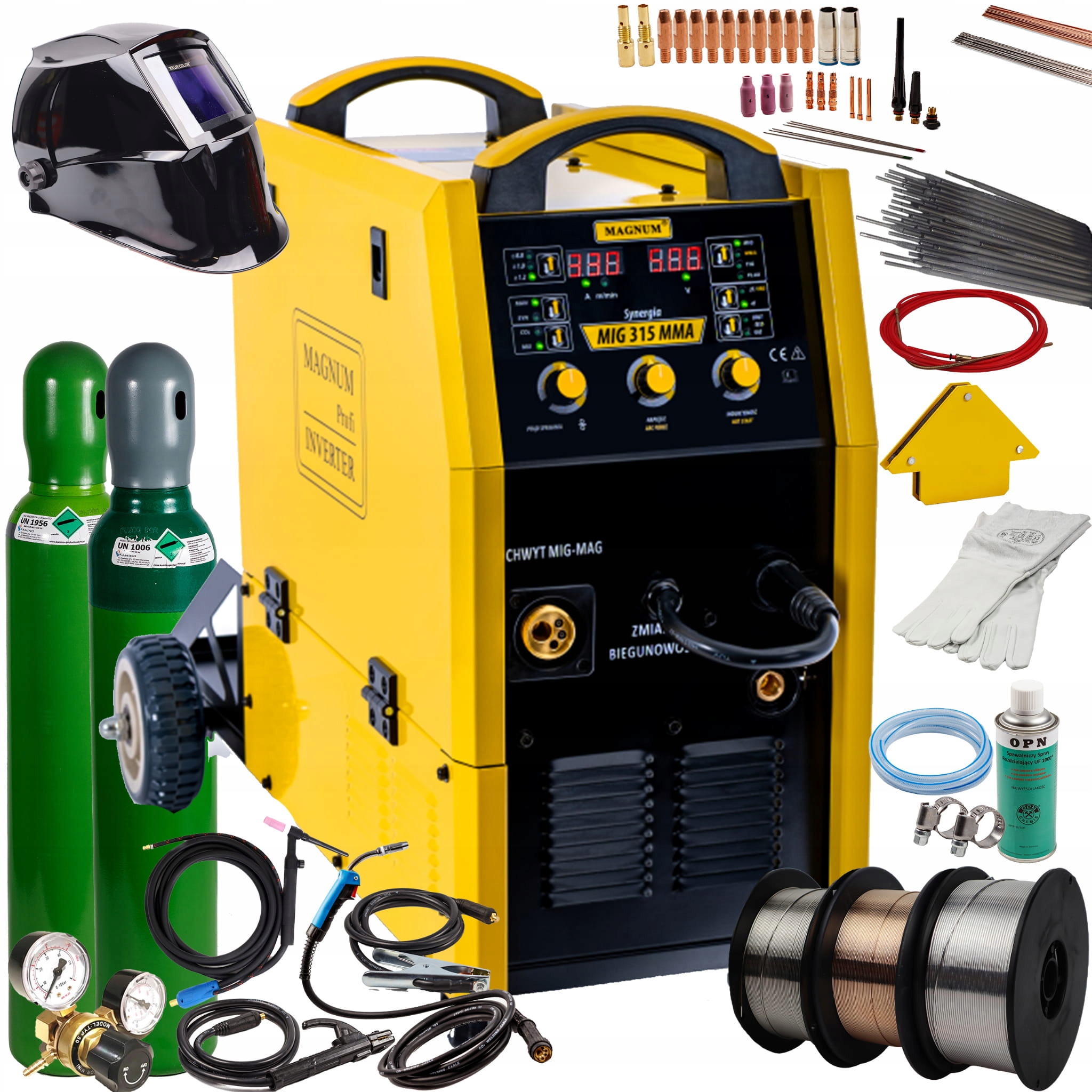Spawarka Magnum Mig 315 Synergia Mag Mma Tig Flux 315A 400V Igbt ZESTAW2
