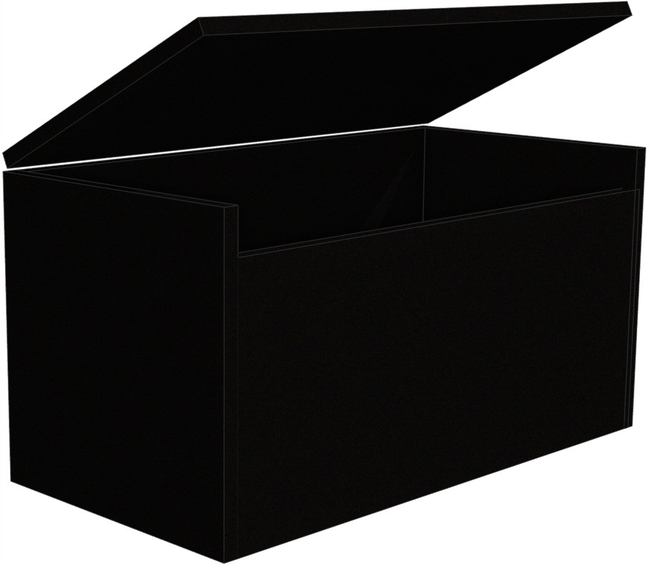 

Skrzynka Skrzynia Pojemnik Zabawki Ubrania Czarna