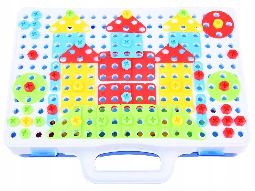 Kreatywne Klocki 151 ele. Wkrętarka+ Śrubki zestaw Płeć chłopcy