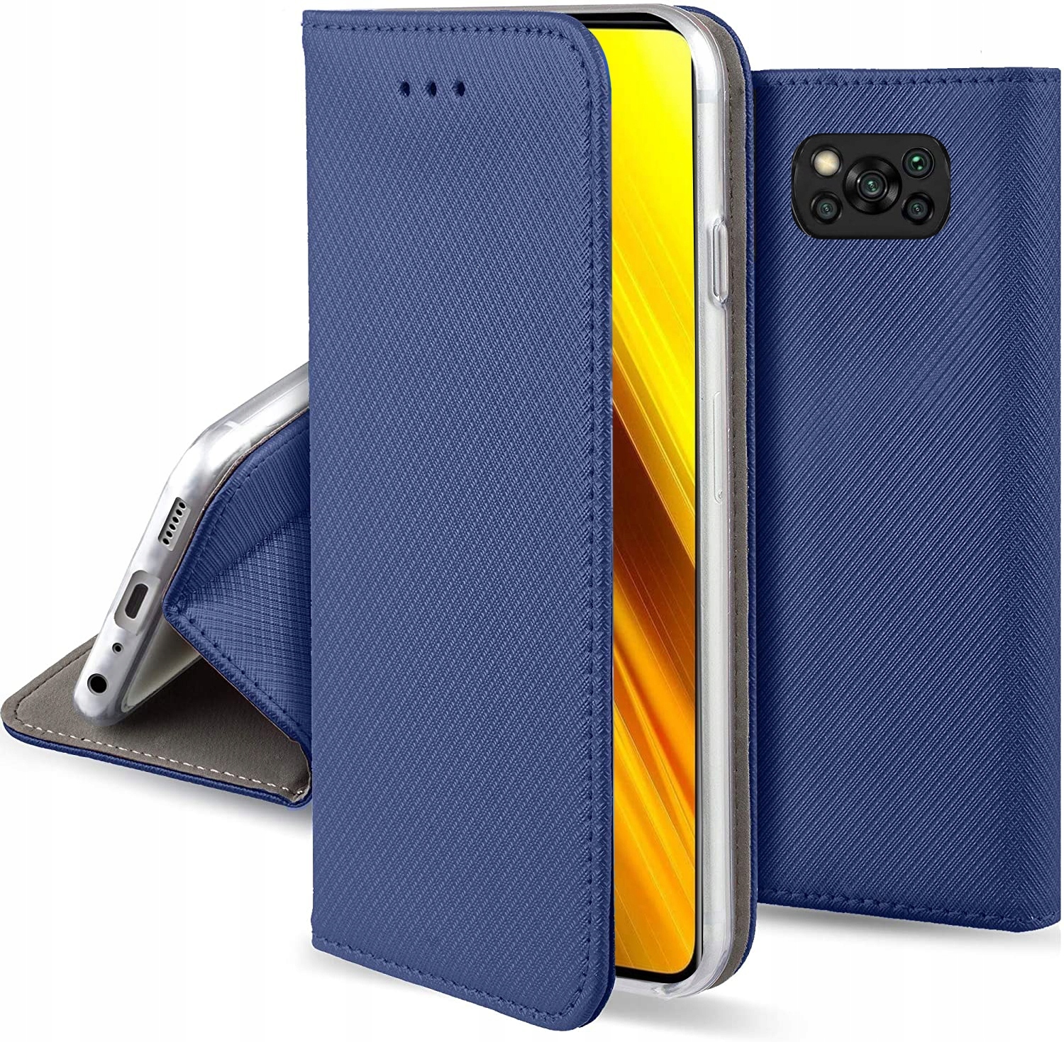 

Etui Magnet na Xiaomi Poco X3 X3 Pro +szkło