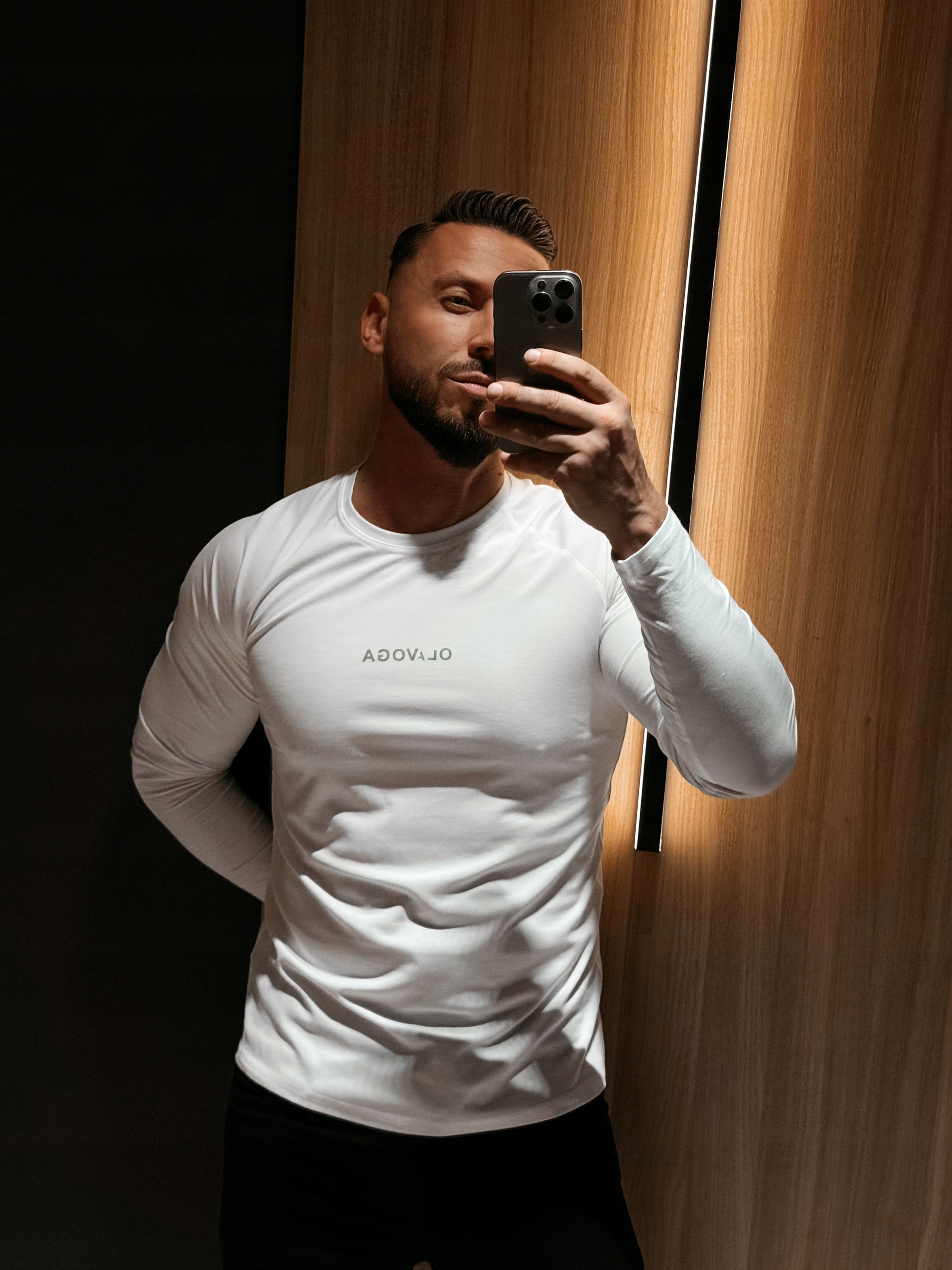 Pánská Halenka S Dlouhým Rukávem Zuri Olavoga Ecru M