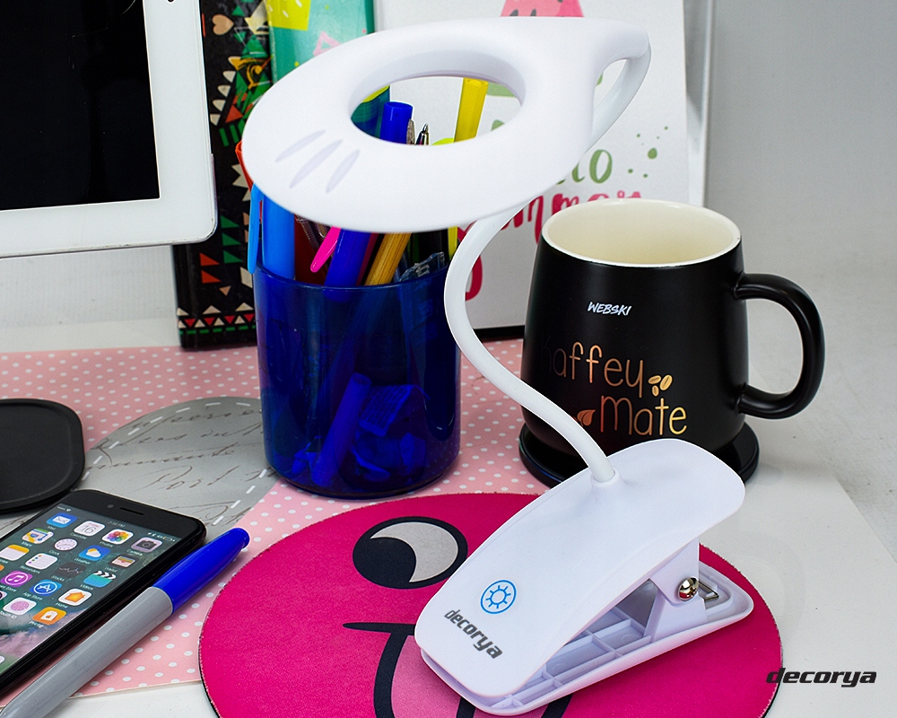 LAMPKA LED Z KLIPSEM DO CZYTANIA NA DOTYK Marka Decorya