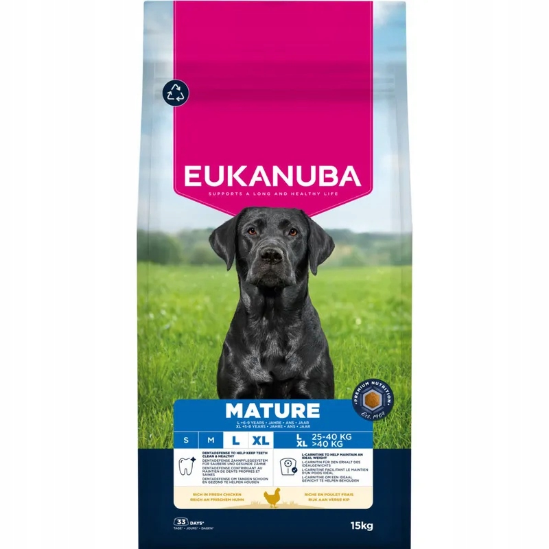Levně Eukanuba Thriving Mature Large Breed krmivo krmivo, kuře, 15 kg