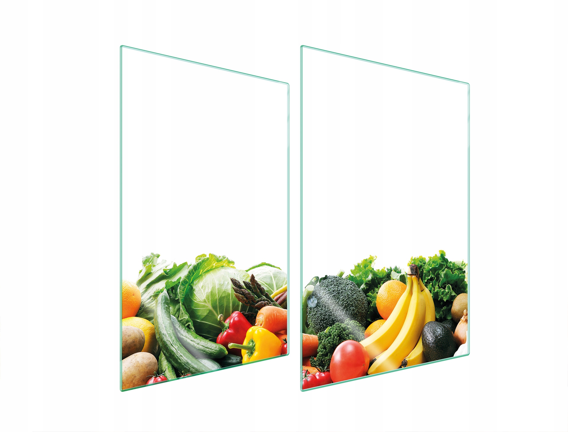 Ochranná Skleněná Deska Do Kuchyně 2x35x52 Zelenina Tvrzené Sklo