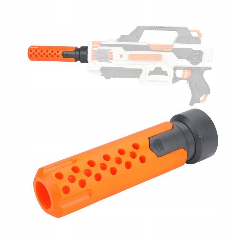 DŁUGI TŁUMIK LUFA PRZEDŁUŻENIE PISTOLETÓW WYRZUTNI DO HASBRO NERF MODULUS