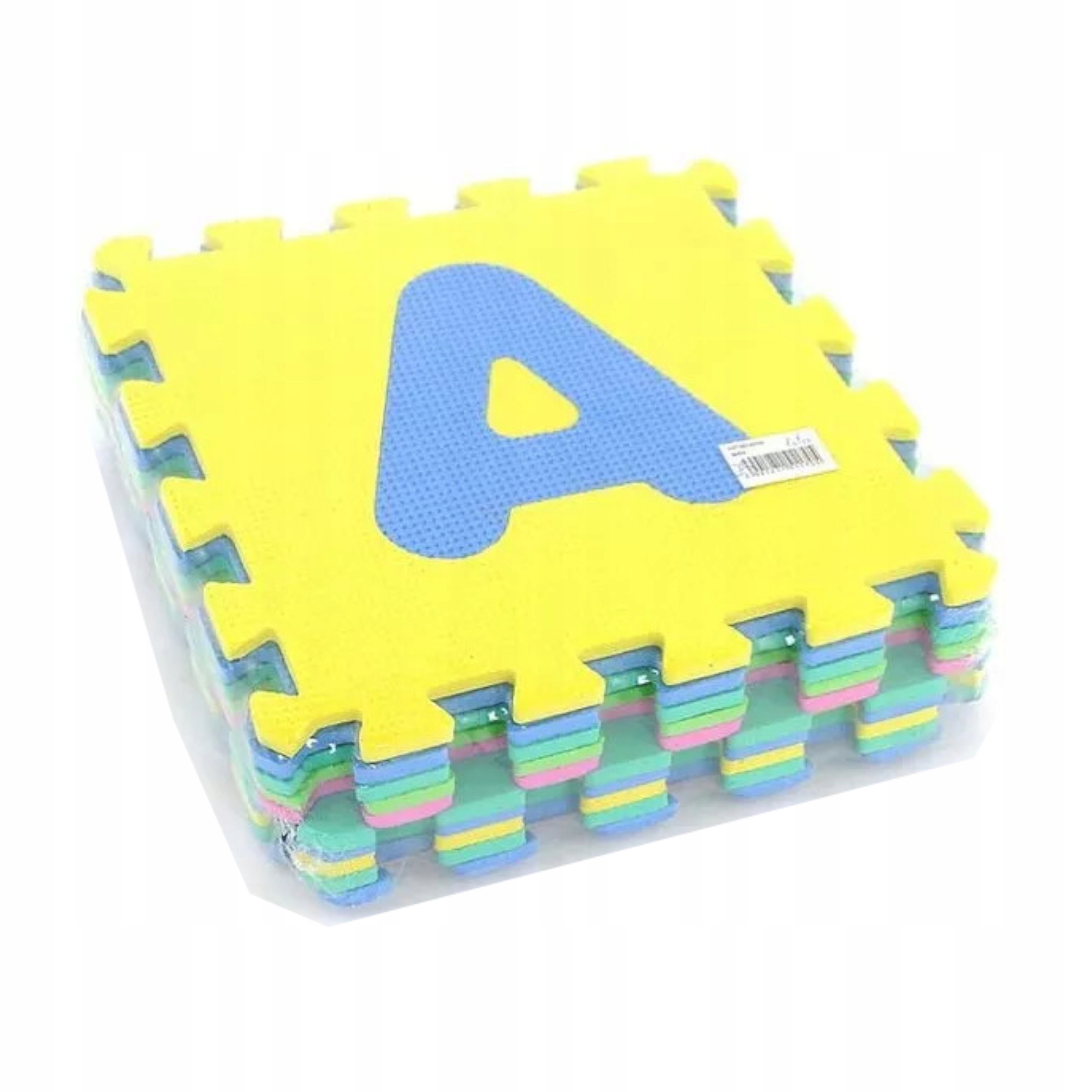 Mata piankowa puzzle zestaw piankowy 10szt. literki litery nauka zabawa