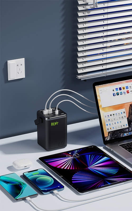 Power bank 60000 PRZENOŚNY AKUMULATOR 45W, LAPTOPA Złącza USB 3.1 typ C USB typ C USB inne