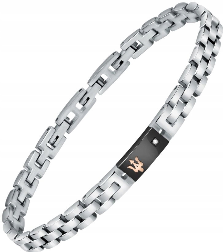 Originální Pánský Náramek Maserati JM221ATY05 Ocelový S Diamantem Set