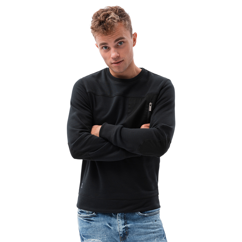 

Bluza męska bez kaptura B1355 czarna XXL