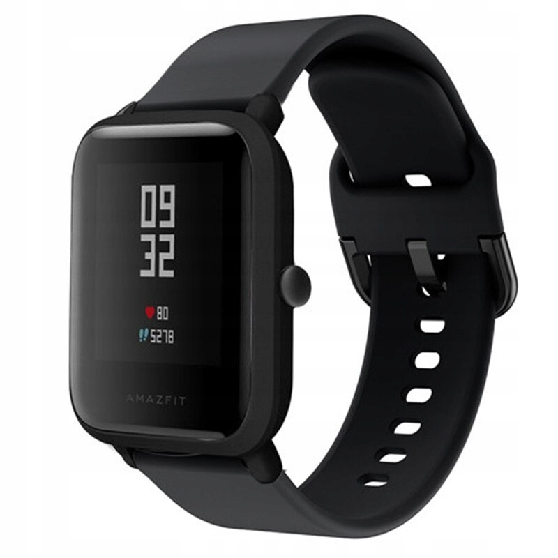 

Pasek Silikonowy Do Xiaomi Amazfit Bip Czarny