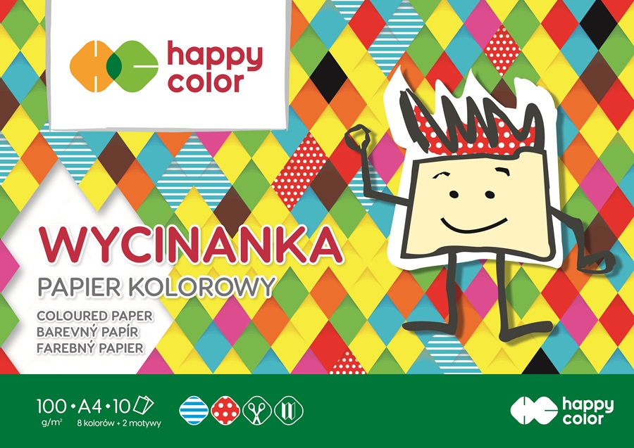 

Blok Wycinanka A4 100g 10x HappyColor wycinanki