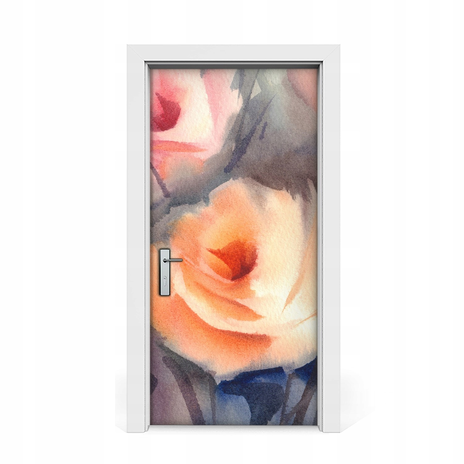 

Naklejka na drzwi Pomarańczowy bukiet róż 95x205