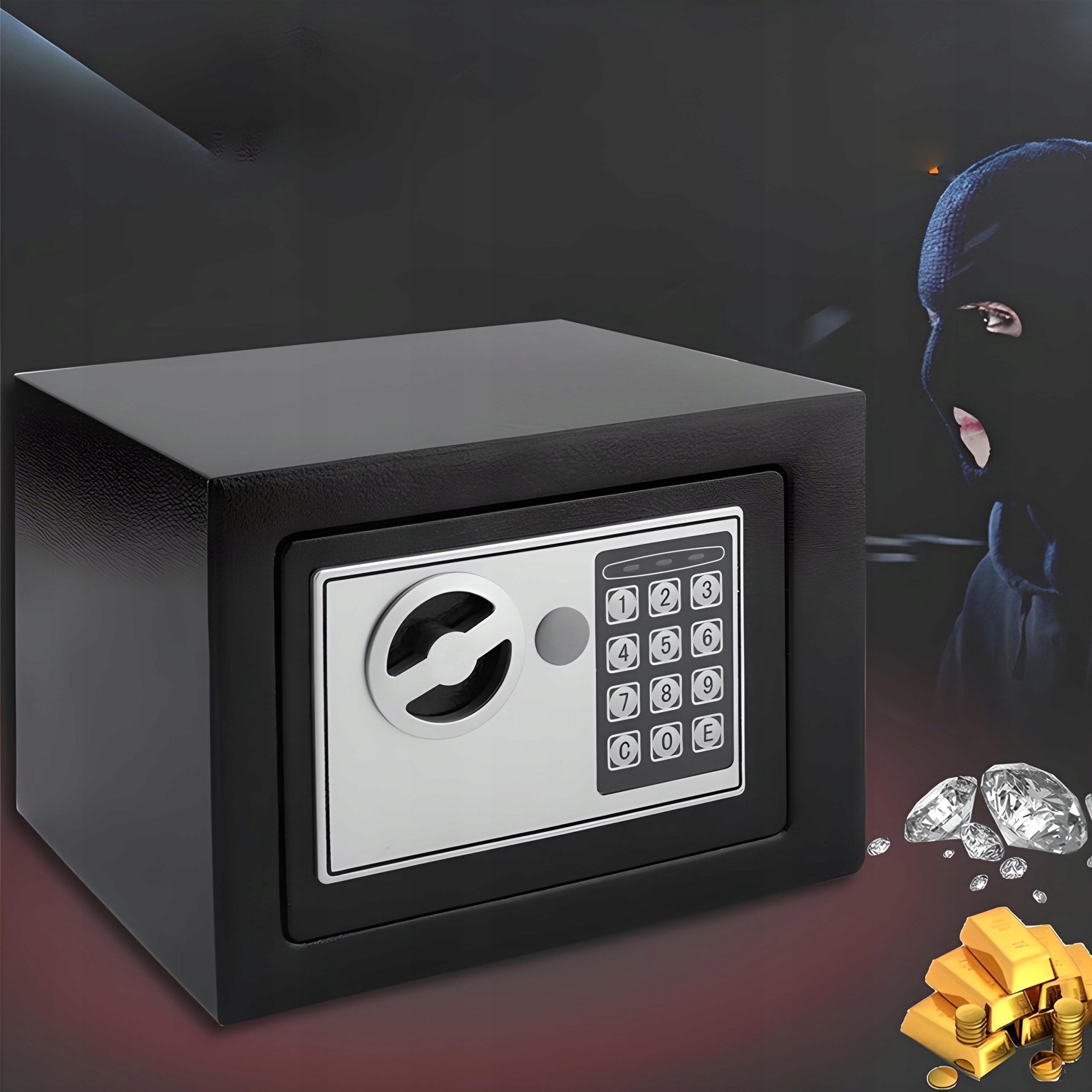 SEJF KASETKA NA ZAMEK ELEKTRONICZNY CYFROWY SZYFR Kod producenta E058