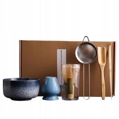 Levně Velká Sada Na Matcha Čaj: Chashaku, Chasen, Sítko A Další – 6 Dílů, Ideální Jako Dárek