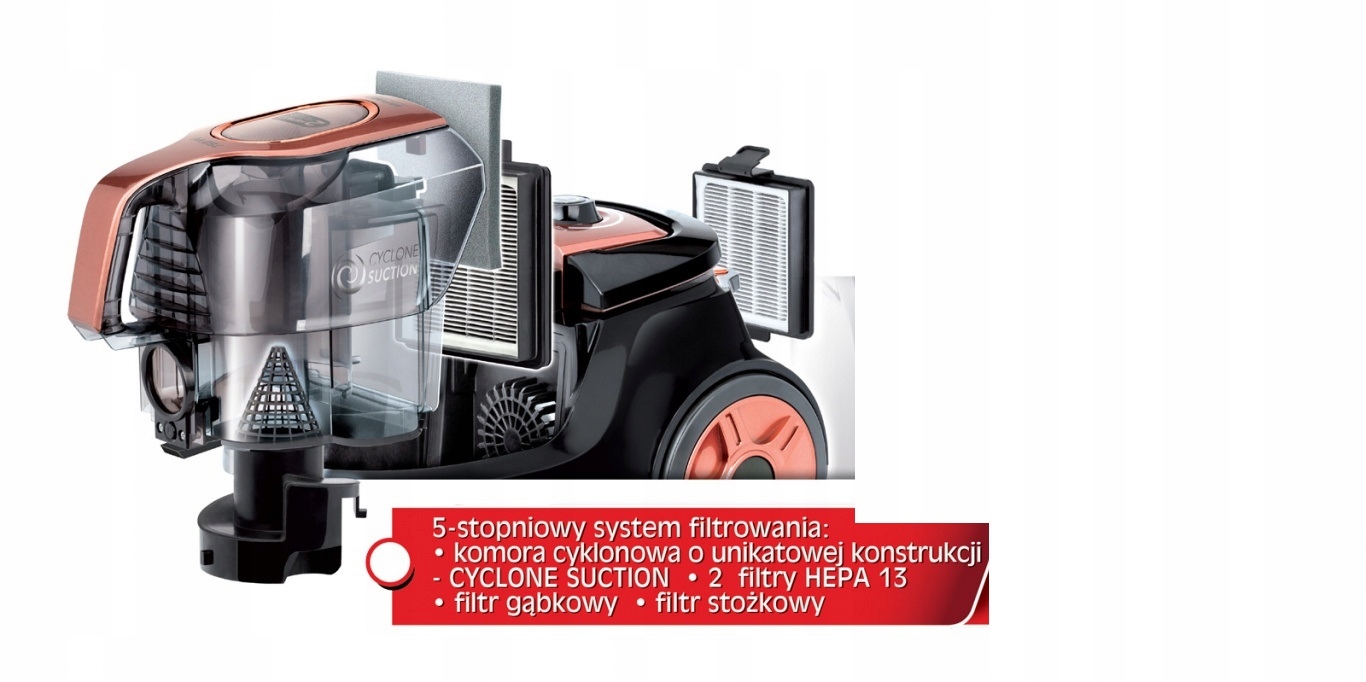 FILTR HEPA odkurzacza MPM MOD 25 tylny Kod producenta 17