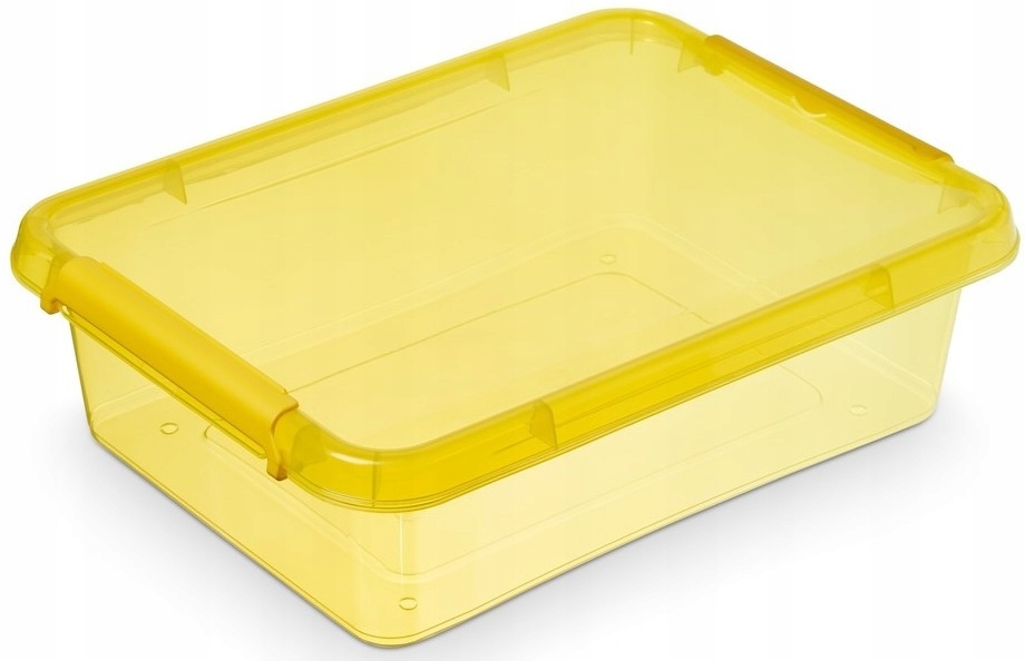 

Pudełko Pojemnik Na Klocki Z Pokrywą 8,5 l żółty