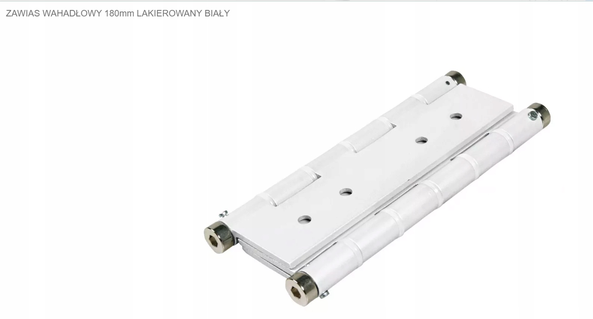 Kyvadlový pružinový závěs pro hliníkové dveře, bílý