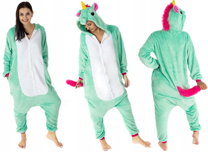 

Kigu Kigurumi Onesie piżama Jednorożec Roz S
