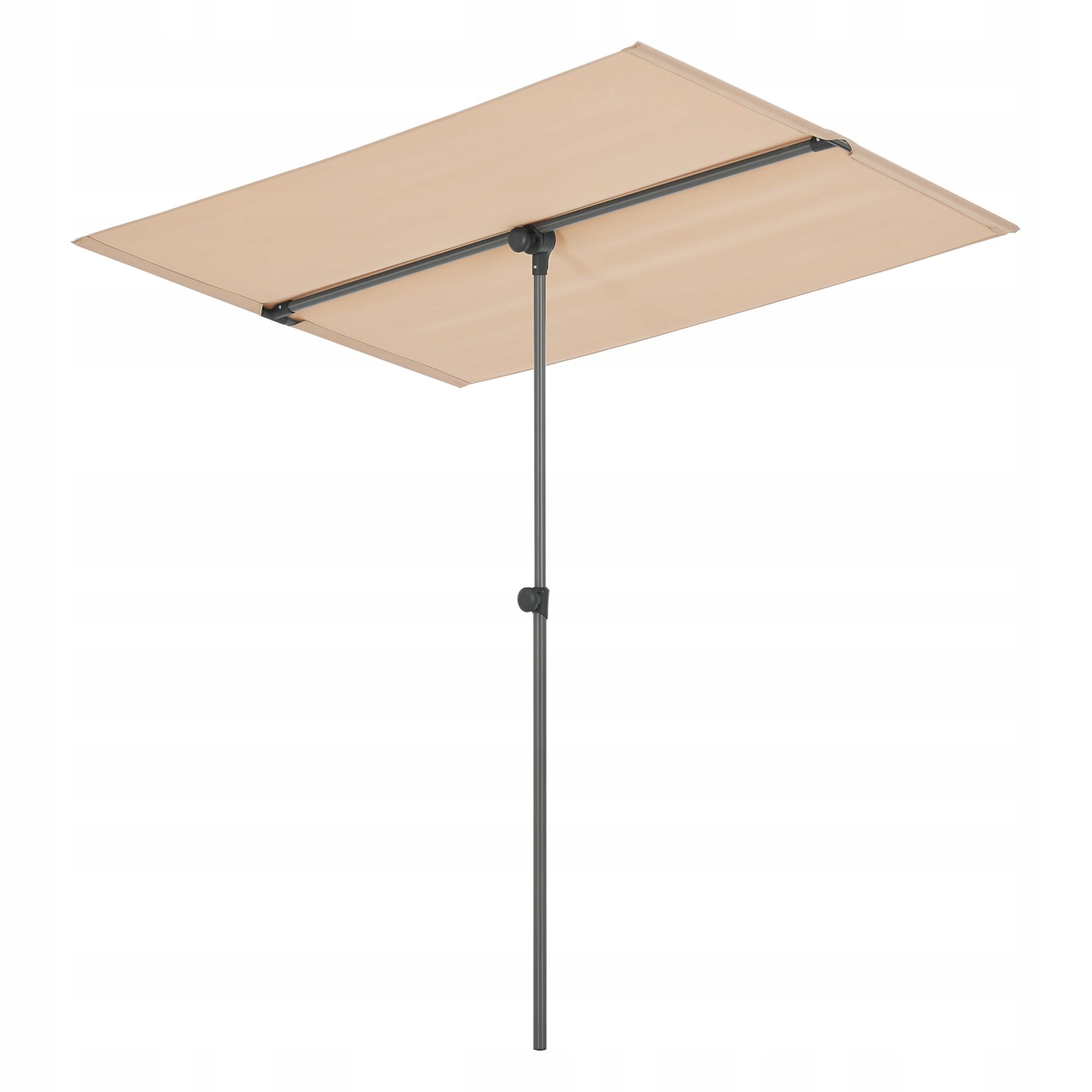 Parasol Ogrodowy 180x130cm Teleskopowy 360 stopni, Kolor Piaskowy