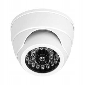 Atrapa kamery CCTV z podczerwienią na baterie CD-4 Orno biała