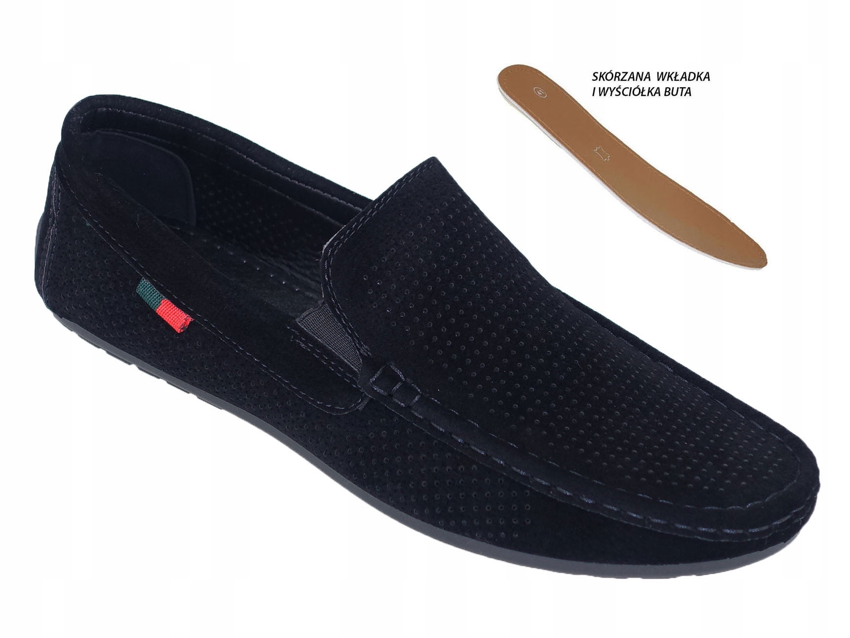 MOKASYNY AŻUROWE MĘSKIE LETNIE PRZEWIEWNE PANTOFLE