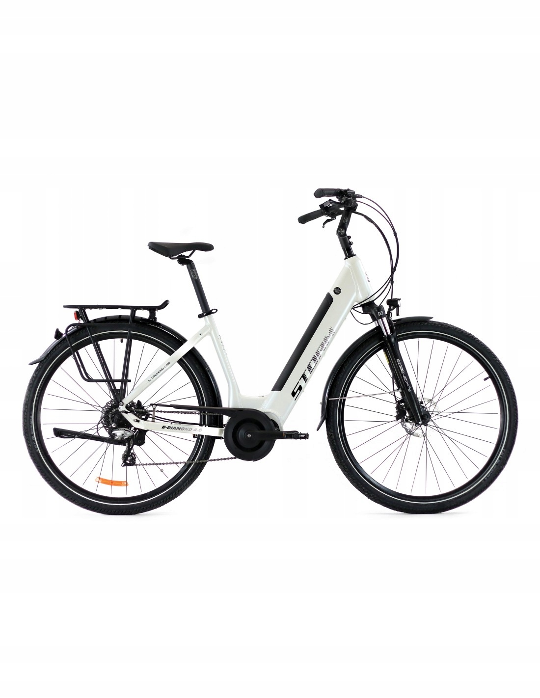 Rower elektryczny Storm E-diamond Deep 4.0 Lady perła 19