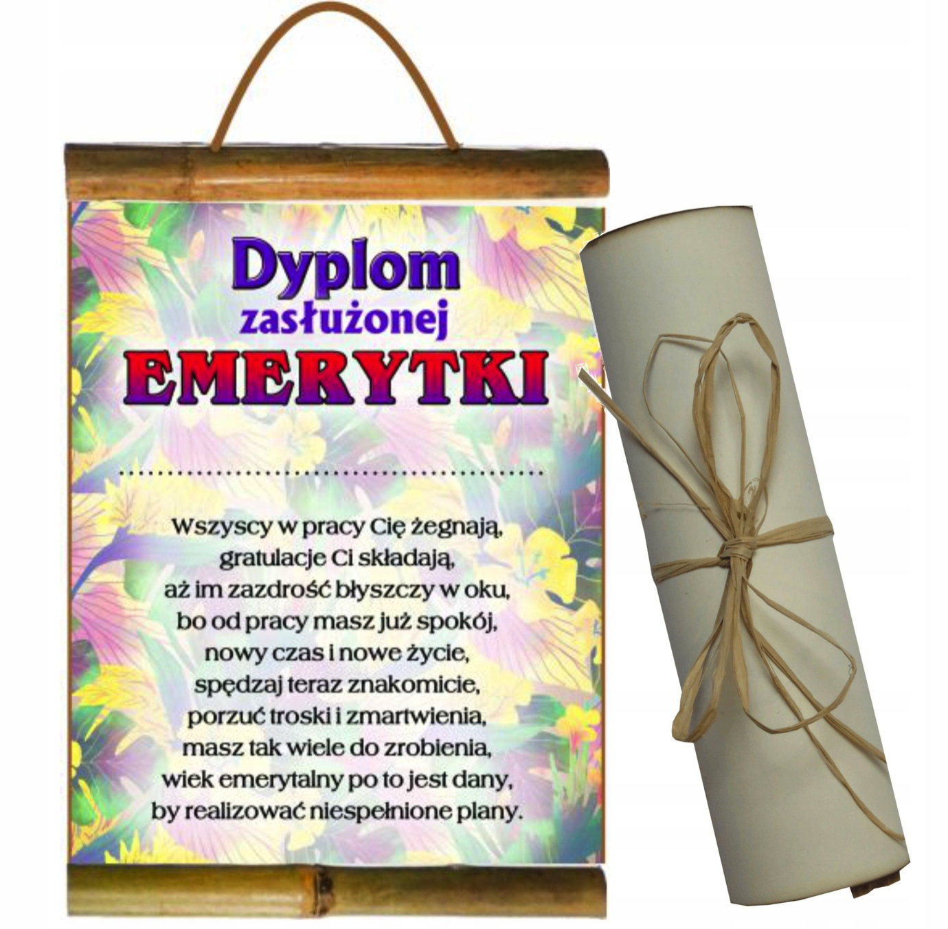 

Dyplom dla Emerytki Emeryta emerytura