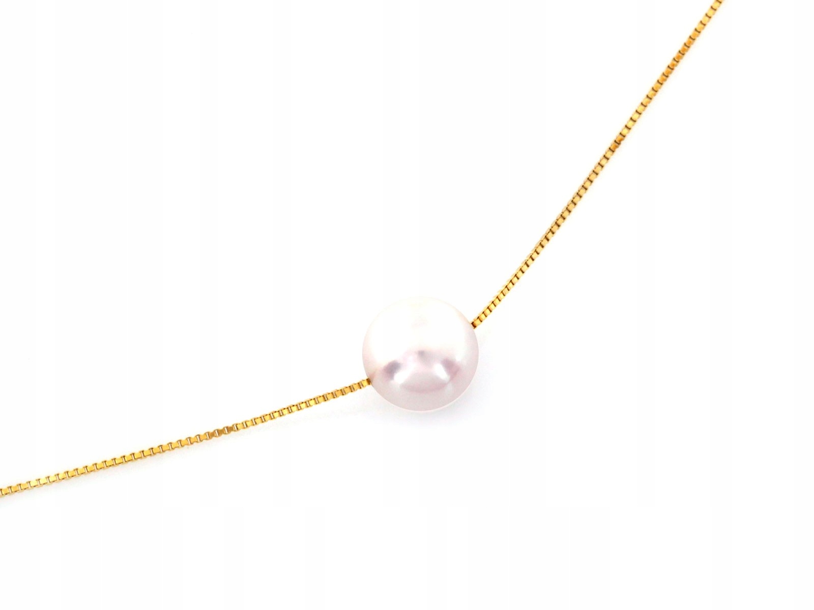Zlatý náhrdelník 585 s perlou pro ženy, celebrita jako dárek, módní