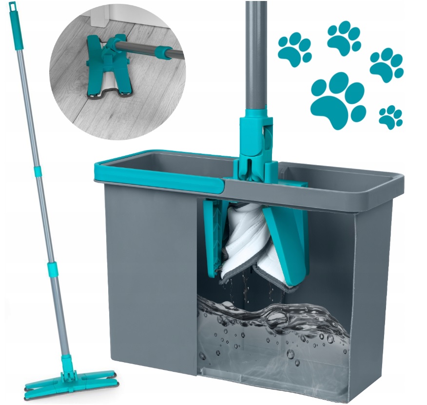 Levně Kbelík a rotační mop Beldray Pet Plus X shape 33 cm