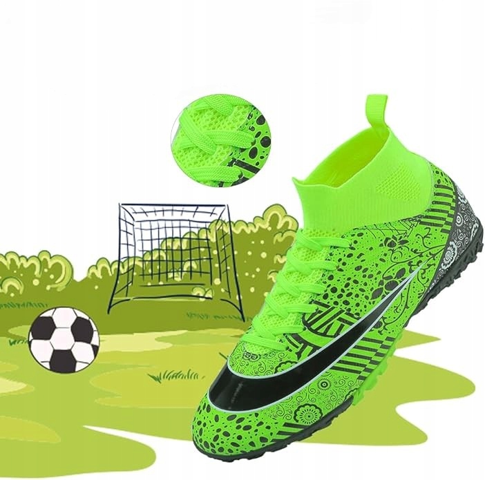 Buty piłkarskie korki lanki zielone rozmiar 39