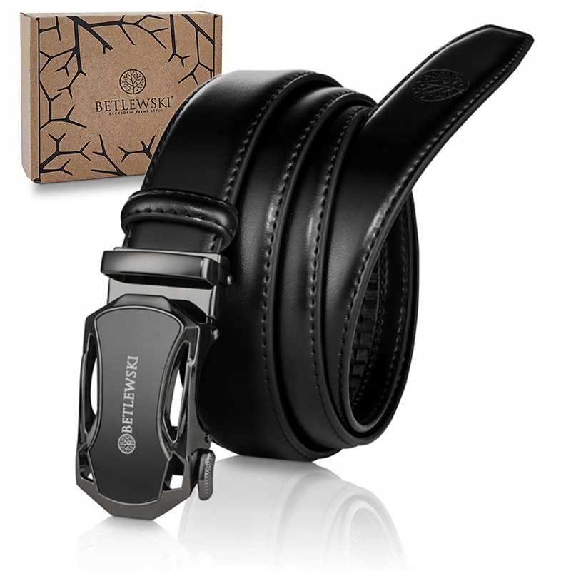 

Betlewski skórzany pasek męski ze skóry do jeansów