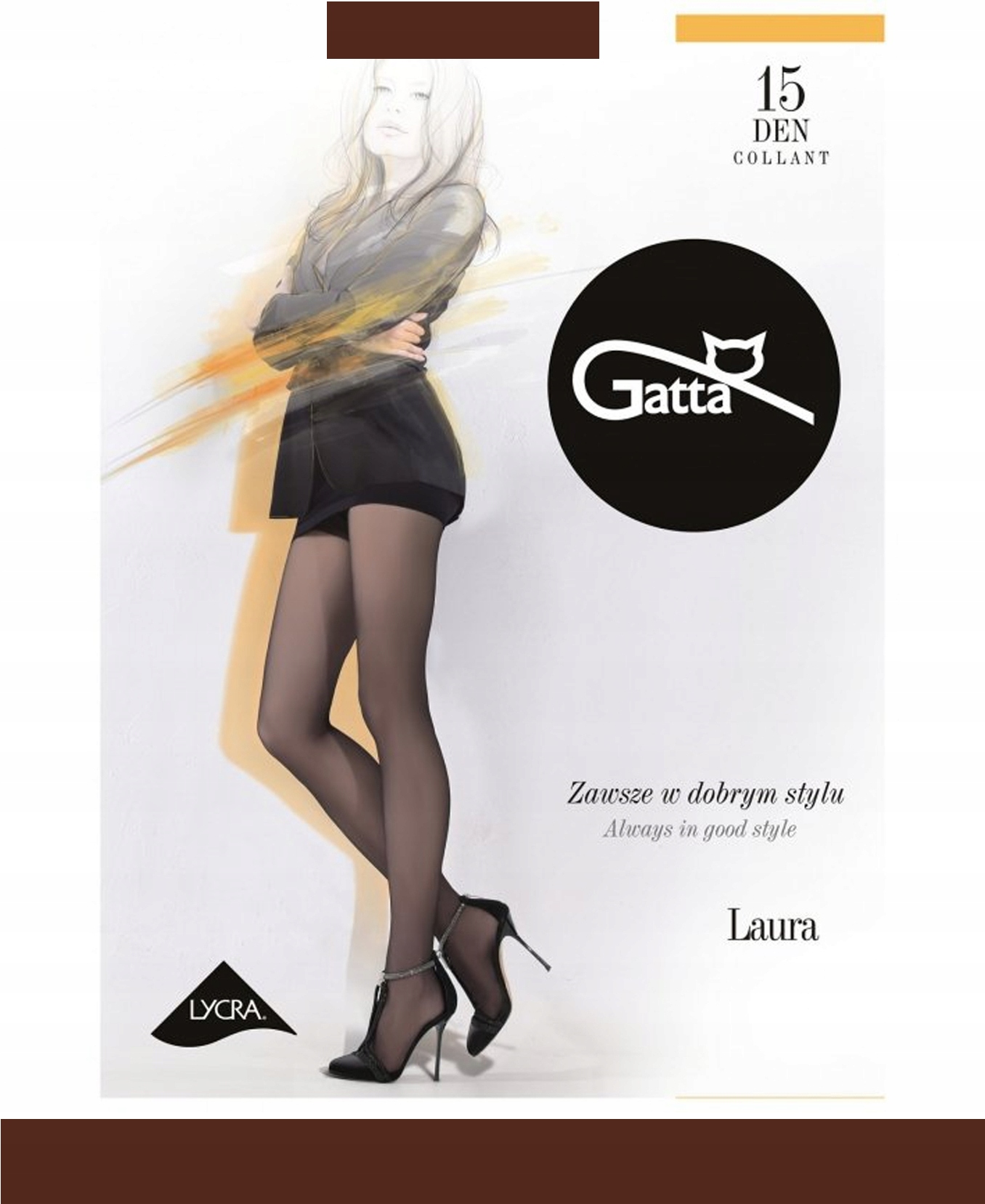 

Gatta Laura Rajstopy damskie Ly wz.00/3-M/Moka