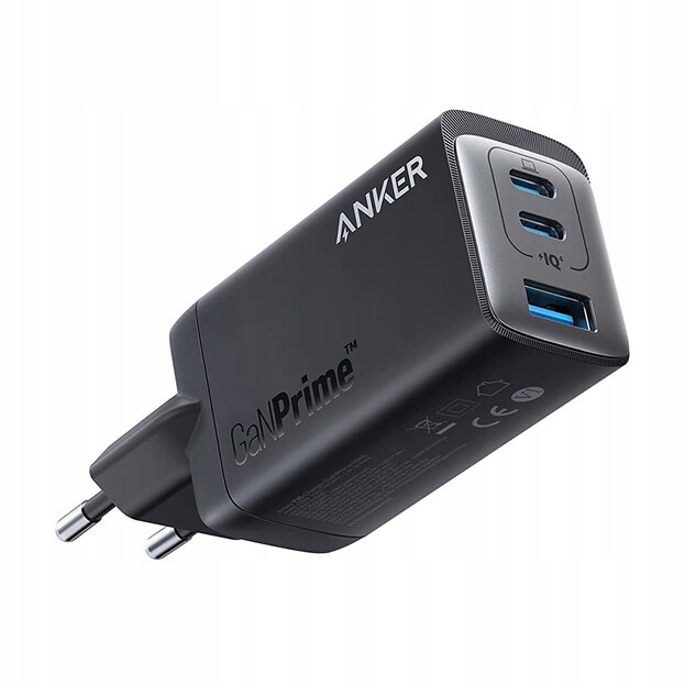 Ładowarka sieciowa Anker GaNPrime 735 65W 2xUSB-C 1xUSB-A Czarna