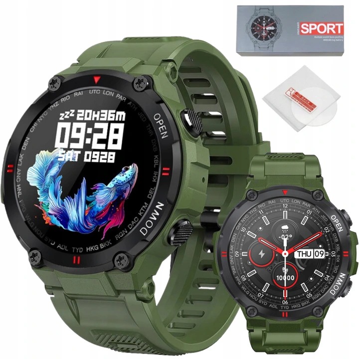 

Smartwatch Męski Zegarek Sportowy Szkło