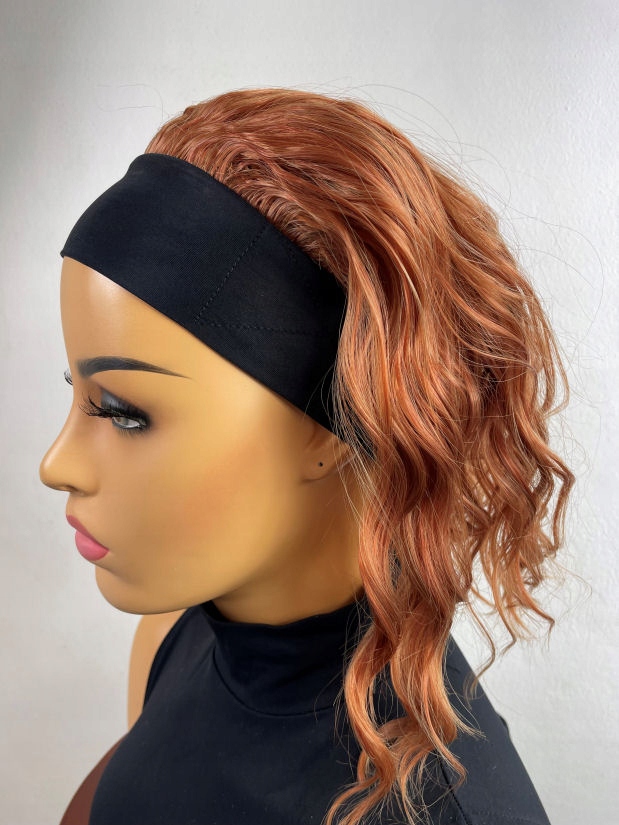 Paruka Na Pásku profesionální vlnitá rudá