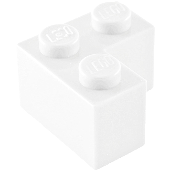 

06348 Lego 2357 235701 brick 2x2 narożn biały 1szt