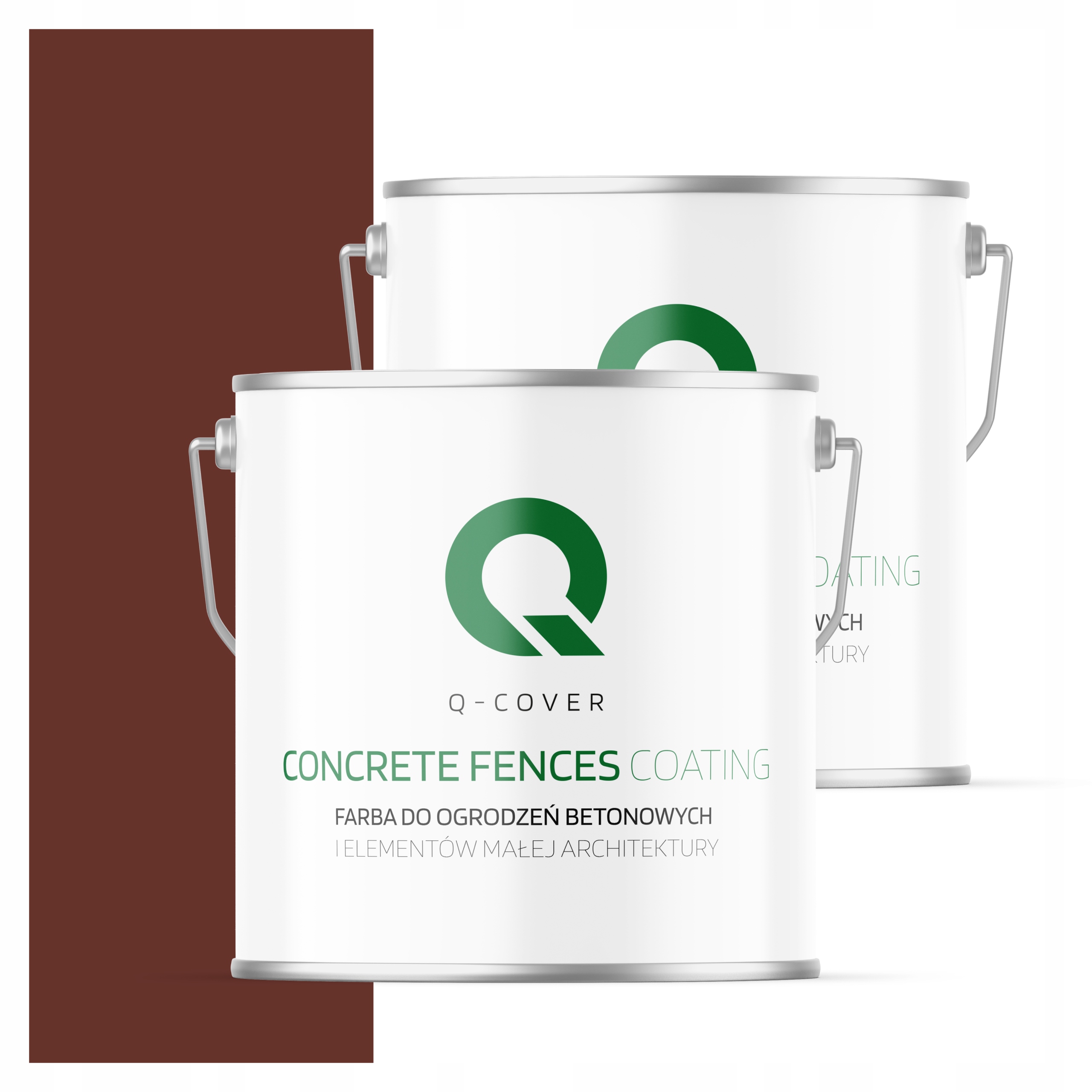 Farba Na Maľovanie Plotov A Betónových Kvetináčov Hnedá-červená 5 L