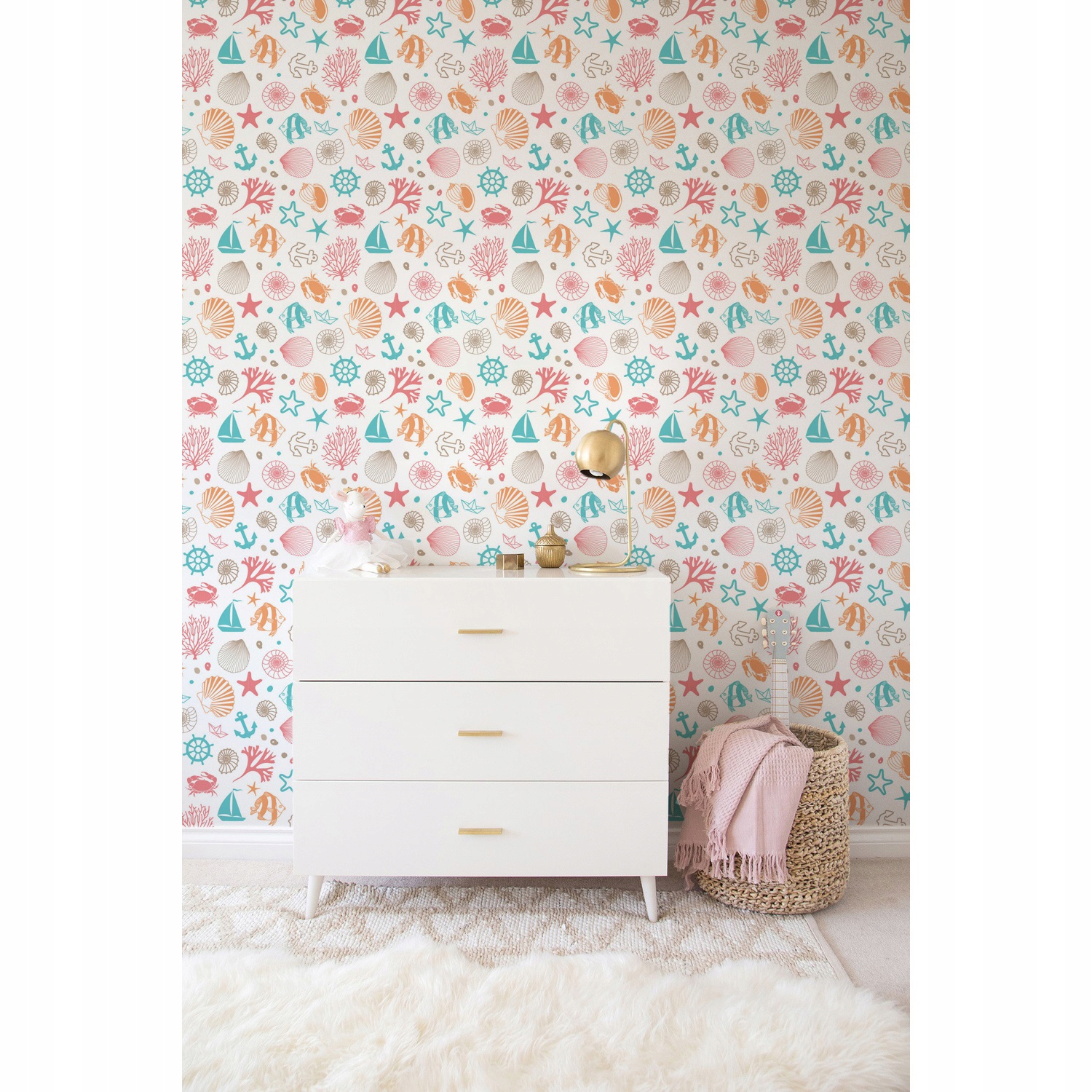 

Foto tapeta samoprzylepna Morskie wzory 416x254 cm