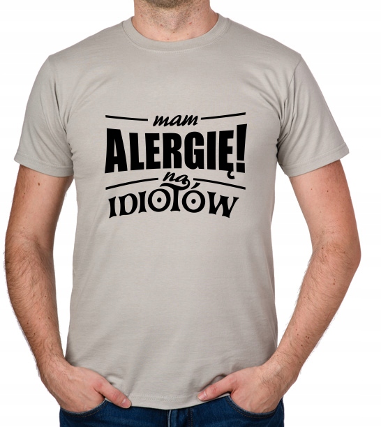 

koszulka Mam Alergię! Na Idiotów prezent