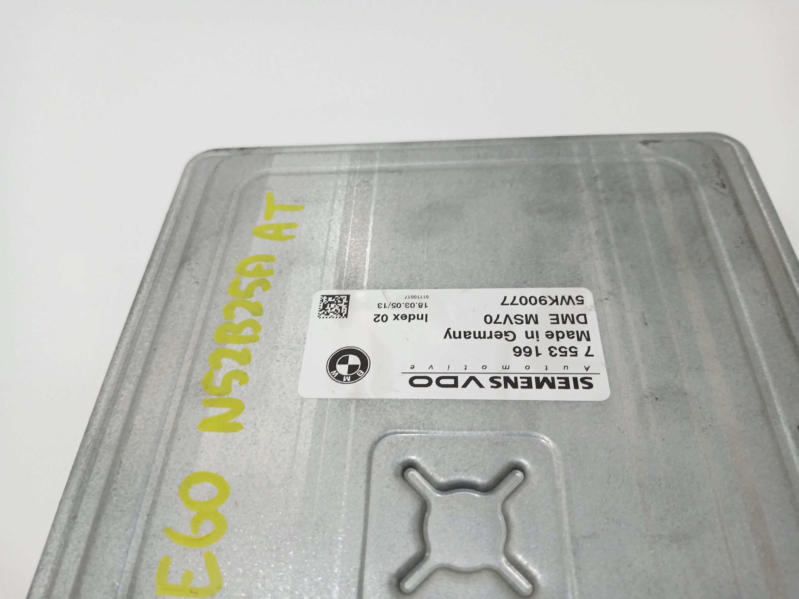 computer centralina motore BMW E60 E61 N52B25A OE 7553166 (0000364)