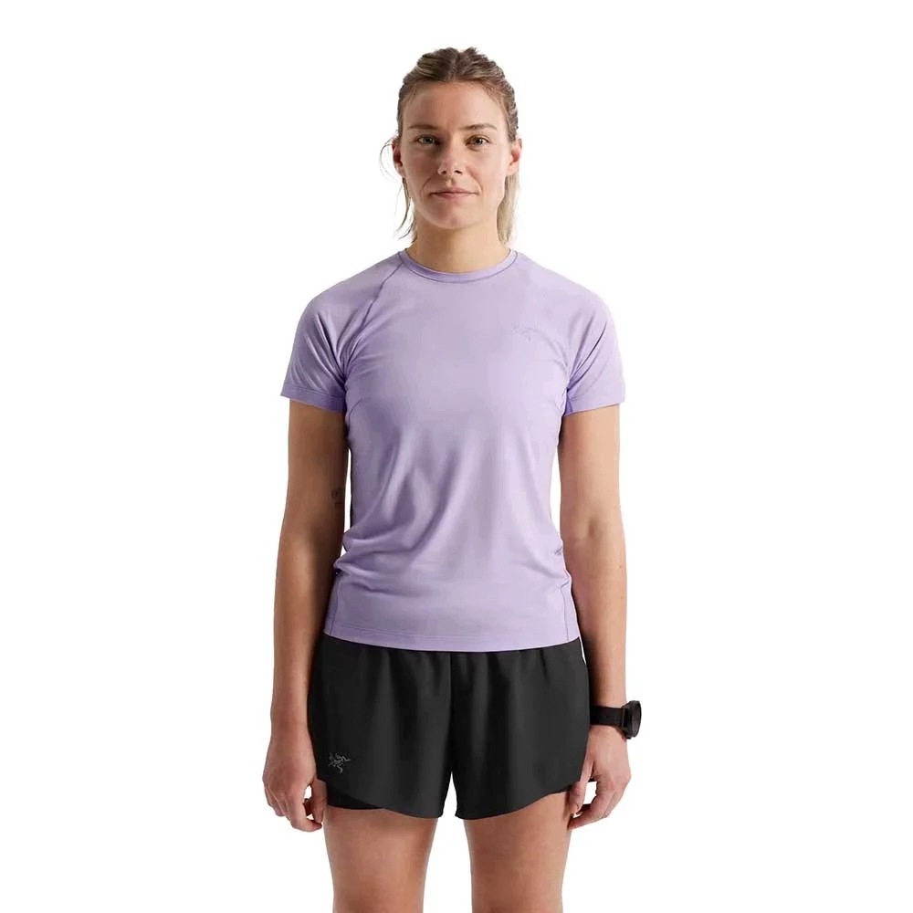 Koszulka Arc'teryx Norvan Crew Shirt Ss Women's W Fioletowa Xs