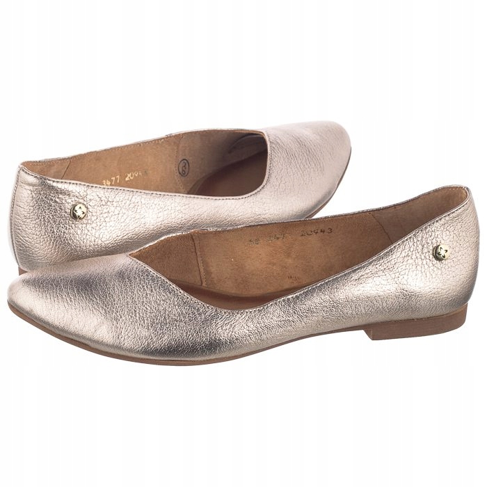 

Buty Damskie Baleriny Maciejka Złote 03477-25