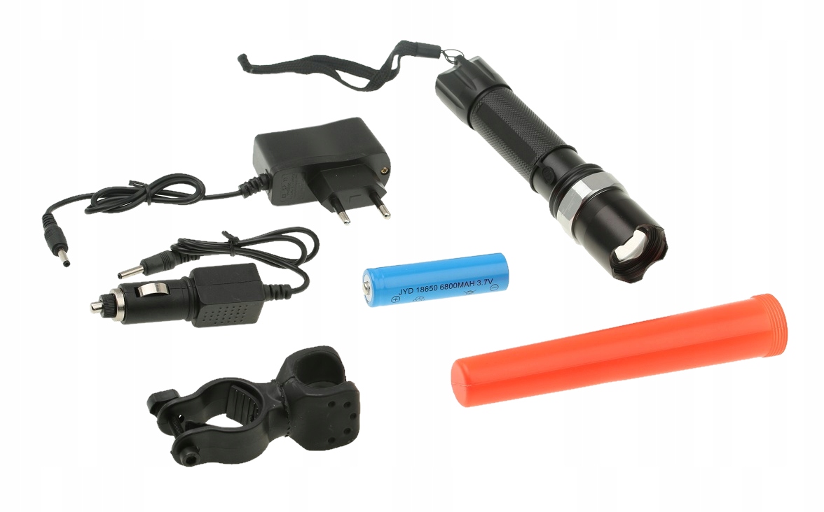 

Latarka Policyjna Led Akumulator Rowerowa 12V 230V
