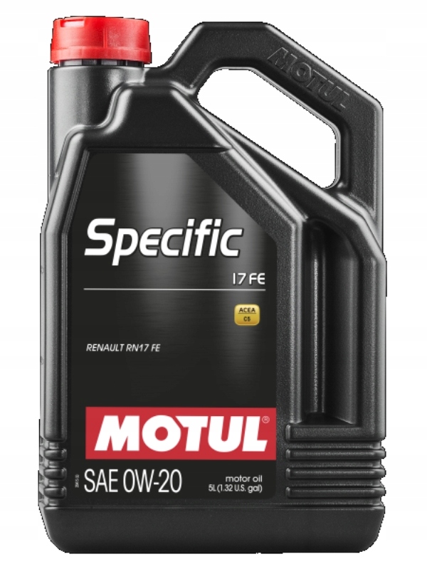 Motul Oil 0W20 5L Špecifický 17FE C5 RN17 Fe