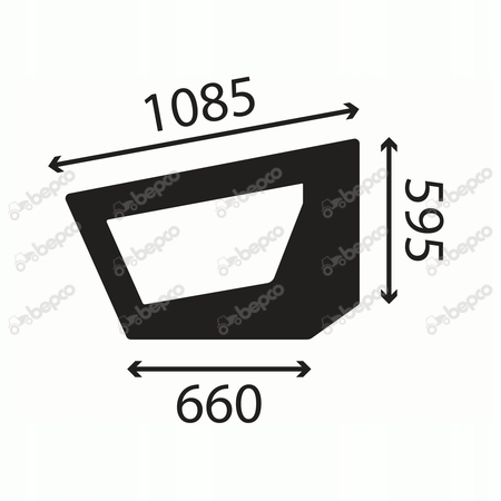 sklo pro nakladač Kramer spodní dveře 1000356538