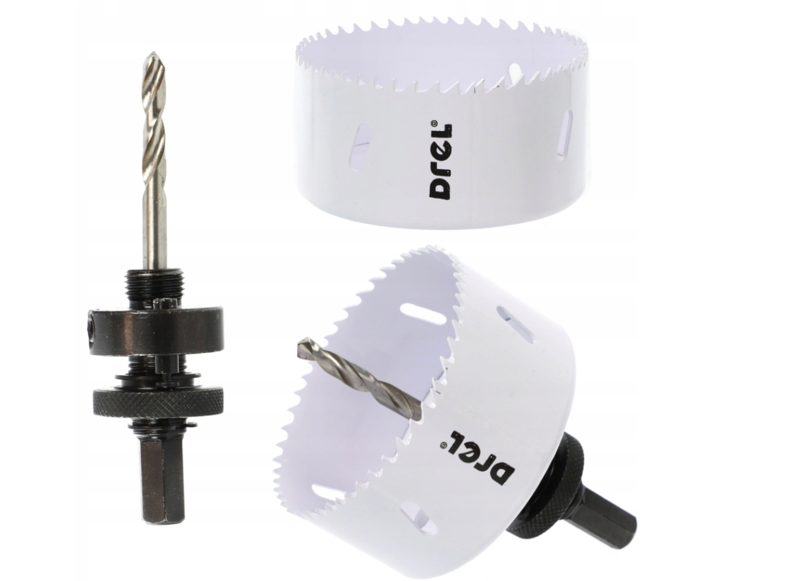 Drel Otwornica 114mm Z Adapterem Koronka Do Drewna Tworzyw Pvc