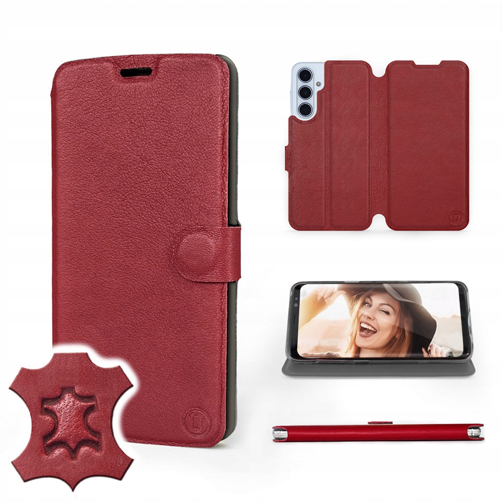 Etui Mobiwear do Samsung Galaxy M35 5G Dark Red