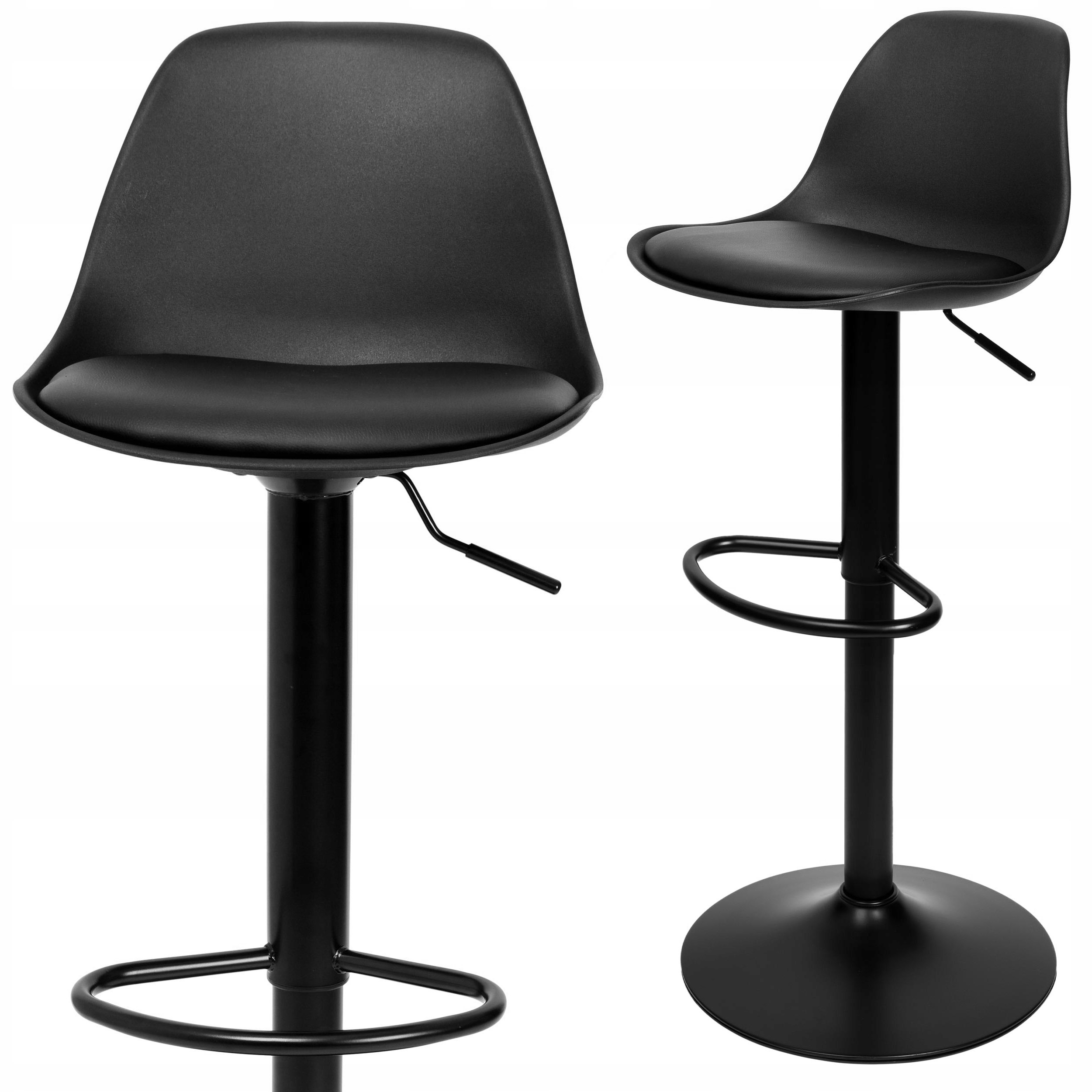 HOKER STOŁEK BAROWY OBROTOWY EKOSKÓRA KRZESŁO